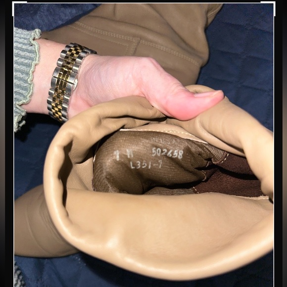 Vintage Dex Nude leather boots 7 M - Picture 11 of 13